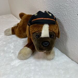 Vintage Harley Davidson Boxer Puppy Dog Biker Plush/Stuffed Toy - 2003